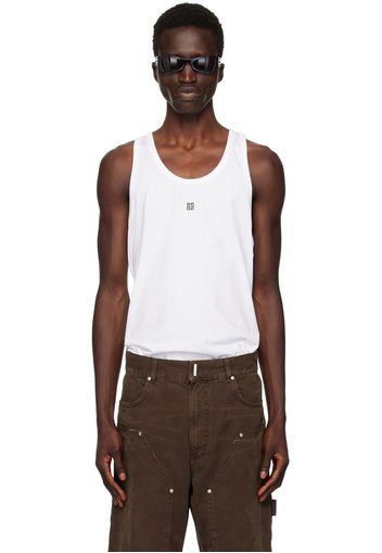 Givenchy White 4G Tank Top