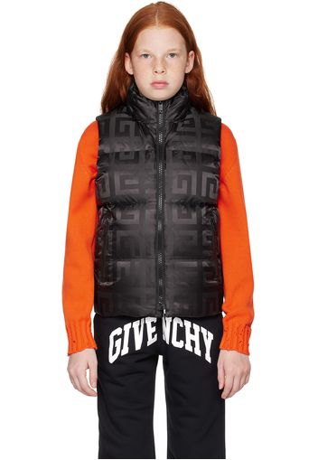 Givenchy Kids Black 4G Down Vest