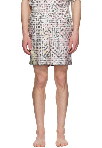 Givenchy Multicolor Monogram 72 Drawstring Pyjama Shorts