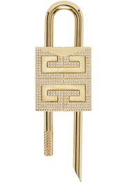 Givenchy Gold Small 4G Padlock Keychain