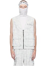 Givenchy White & Gray Camo Vest