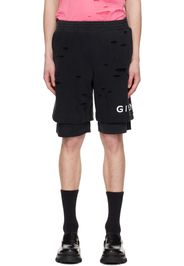 Givenchy Black Archetype Shorts