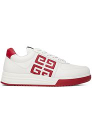 Givenchy White & Red City Sport Sneakers