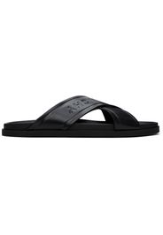 Givenchy Black G Plage Cross Slides