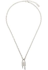 Givenchy Silver Mini Lock Necklace