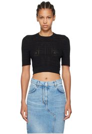 Givenchy Black Cropped T-Shirt