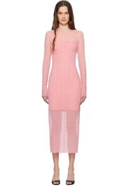 Givenchy Pink Monogram 72 Tulle Midi Dress
