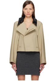 Givenchy Beige Cropped Peacoat