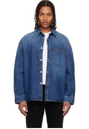 Givenchy Blue Couture Seam Overshirt
