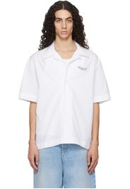 Givenchy White Poplin 'GIVENCHY Stamp Print' Shirt