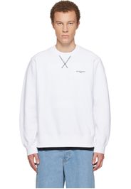 Givenchy White Couture Seam Sweatshirt