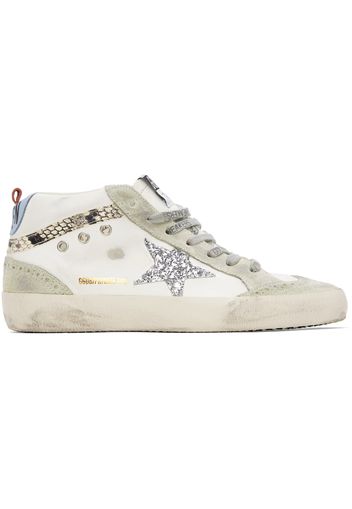 Golden Goose SSENSE Exclusive White & Gray Mid Star Sneakers