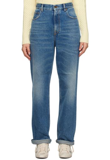 Golden Goose Blue Wide-Leg Jeans