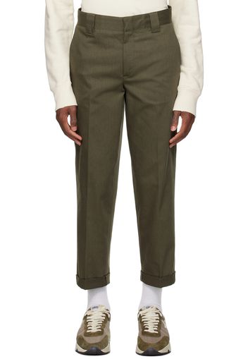 Golden Goose Khaki Straight Trousers