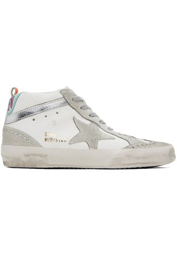 Golden Goose SSENSE Exclusive White & Gray Mid Star Sneakers