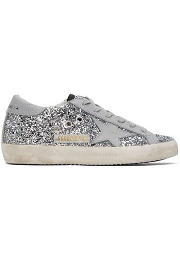 Golden Goose SSENSE Exclusive Silver Super-Star Classic Sneakers