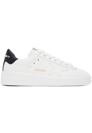 Golden Goose White & Black Purestar Sneakers