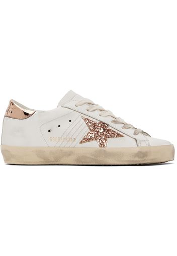 Golden Goose Off-White & Pink Super-Star Sneakers