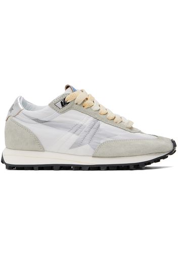 Golden Goose White & Gray Marathon Sneakers