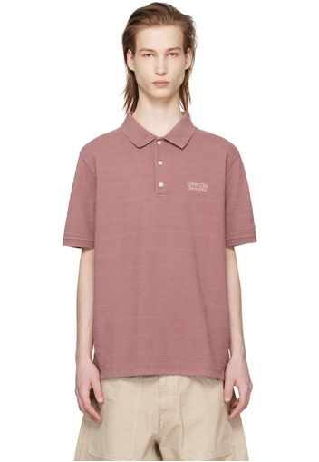 Golden Goose Pink Embroidered Polo