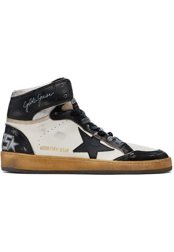 Golden Goose Black & White Sky-Star Sneakers