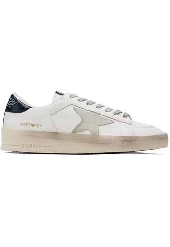 Golden Goose White & Navy Stardan Sneakers