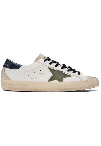 Golden Goose White & Black Super-Star Sneakers