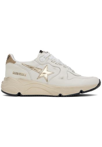 Golden Goose Off-White & Beige Running Sole Sneakers