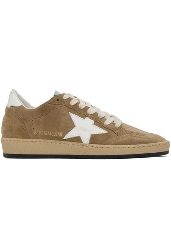 Golden Goose Brown Ball Star Sneakers