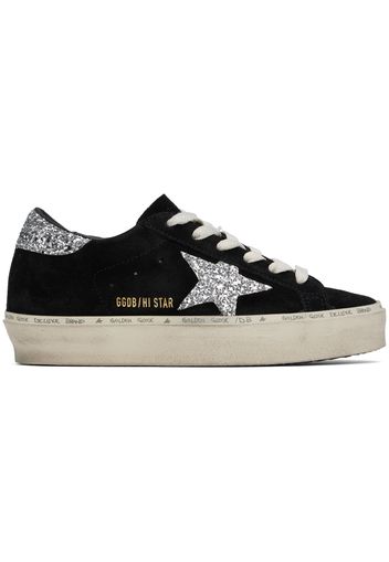 Golden Goose Black & Silver Hi Star Classic Sneakers