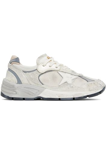 Golden Goose Gray & White Dad-Star Sneakers