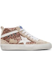 Golden Goose Pink & Beige Mid Star Sneakers