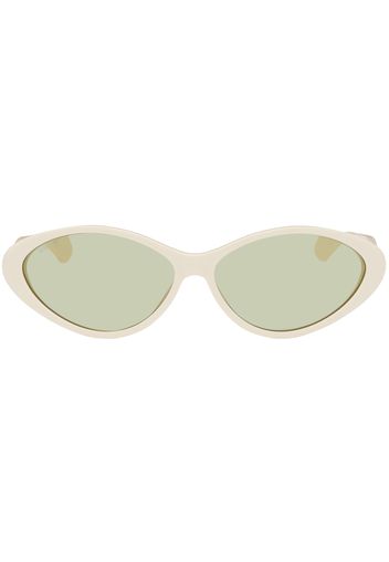 Gucci Off-White Cat-Eye Sunglasses