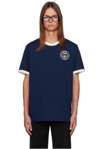 Gucci Navy Interlocking G T-Shirt
