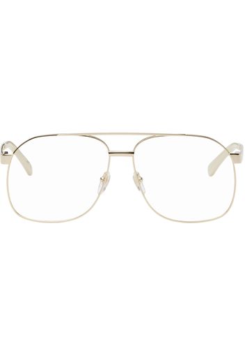 Gucci Gold Aviator Glasses