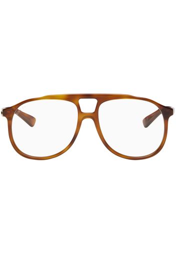 Gucci Tortoiseshell Aviator Glasses