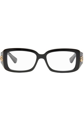 Gucci Black Rectangular Glasses