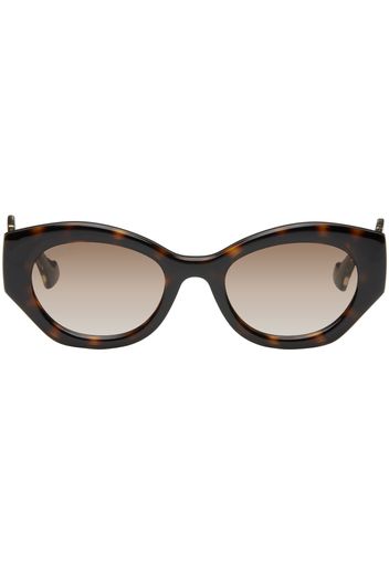 Gucci Brown Geometric Sunglasses