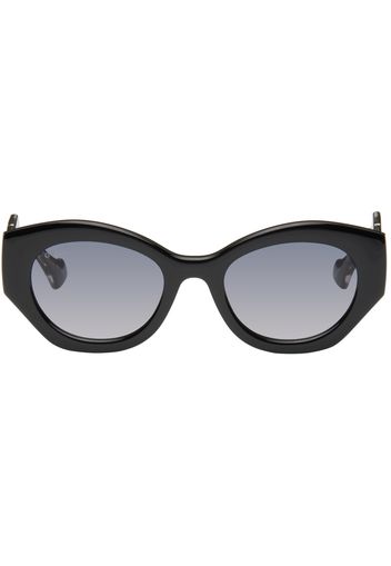 Gucci Black Oval Sunglasses