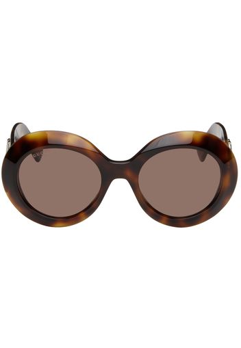 Gucci Tortoiseshell Oval Sunglasses