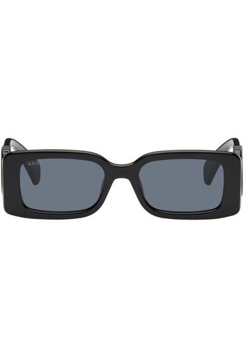 Gucci Black Rectangular Sunglasses