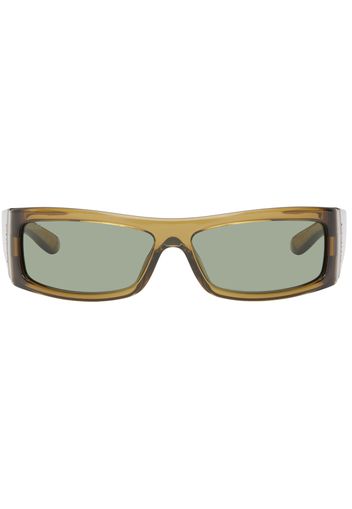 Gucci Brown Wrapped Sunglasses