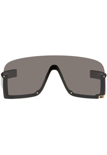 Gucci Black Mask-Shaped Sunglasses