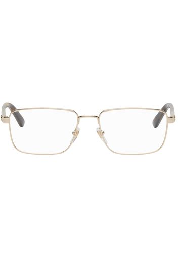 Gucci Gold Rectangular Glasses