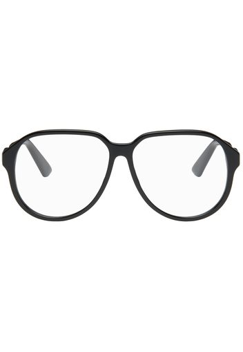 Gucci Black Aviator Glasses