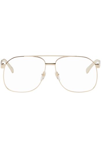 Gucci Gold Aviator Glasses