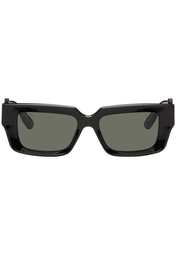 Gucci Black Rectangular Sunglasses