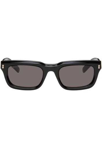 Gucci Black Rectangular Sunglasses