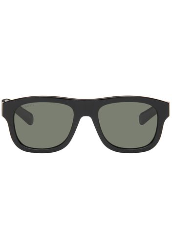 Gucci Black Oval Sunglasses