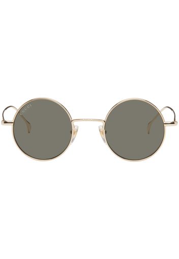 Gucci Gold Round Sunglasses